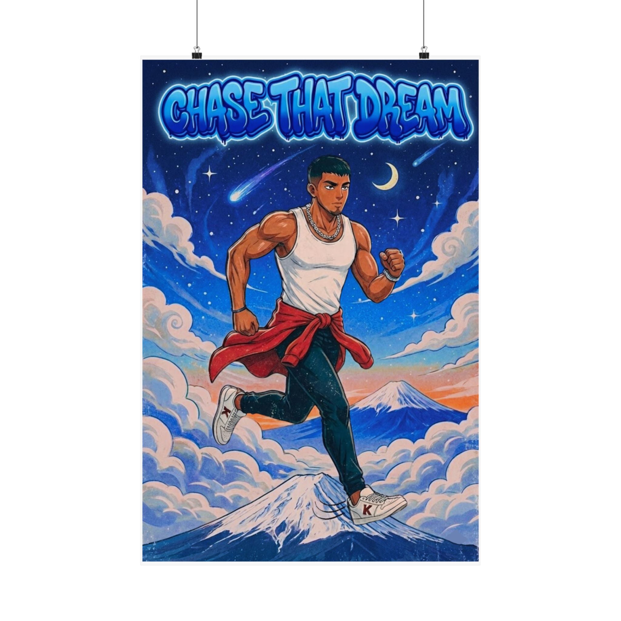 Chase That Dream Matte Vertical Poster — Inspirational Wall Art