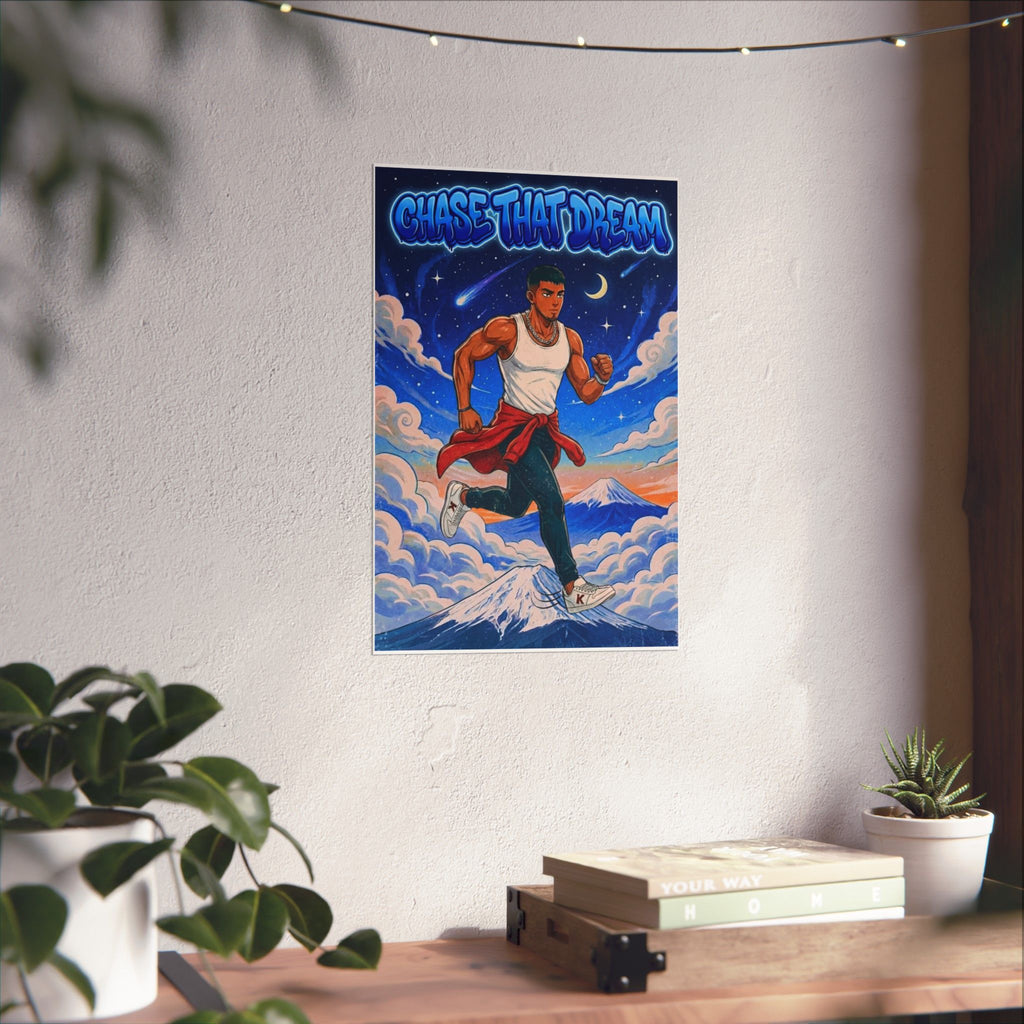 Chase That Dream Matte Vertical Poster — Inspirational Wall Art