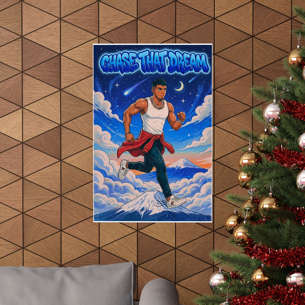 Chase That Dream Matte Vertical Poster — Inspirational Wall Art